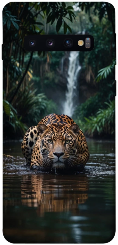 Чохол на Samsung Galaxy S10 Leopard in water фото 1 з 1