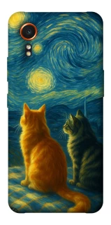 Чохол на Samsung Galaxy Xcover7 Cats under the stars фото 1 Чохол на Samsung Galaxy Xcover7 Cats under the stars фото 1 з 1