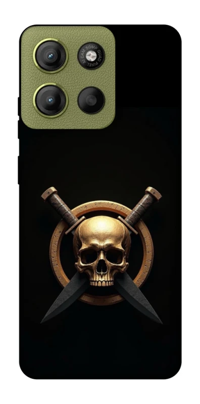 Чохол на Motorola Moto G15 4G Golden Skull фото 1 з 1