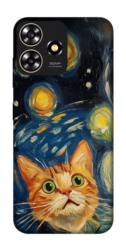 Чохол на ZTE Blade A73 4G paint cat фото 1 з 1