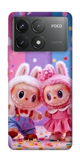 Чехол на Xiaomi Poco F6 Pro Labubu twins ver.3 фото 1 из 1