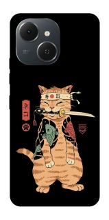 Чехол на TECNO Spark 40C Кот-самурай фото 1 из 1