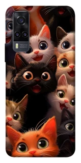 Чохол на Vivo Y31 happy cats фото 1 з 1
