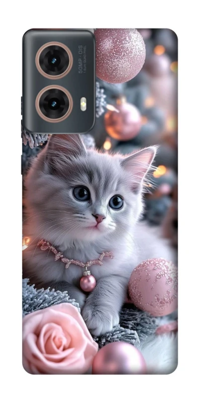 Чохол на Motorola Moto G85 Christmas Kitty фото 1 з 1