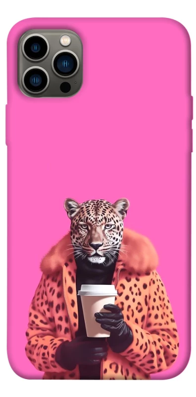 Чехол на Apple iPhone 12 Pro (6.1") Леопард с кофе фото 1 из 1