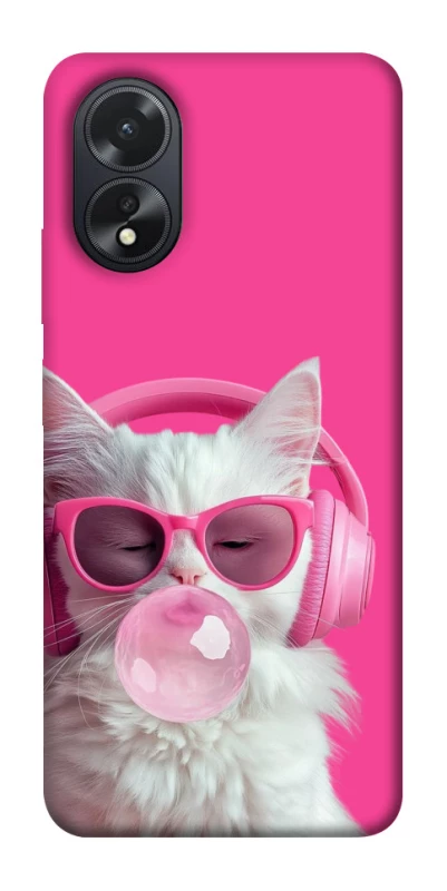Чехол на Oppo A38 Pink kitty фото 1 из 1