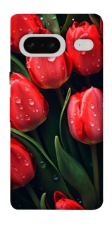 Чохол на Google Pixel 7 Червоні тюльпани фото 1 з 1