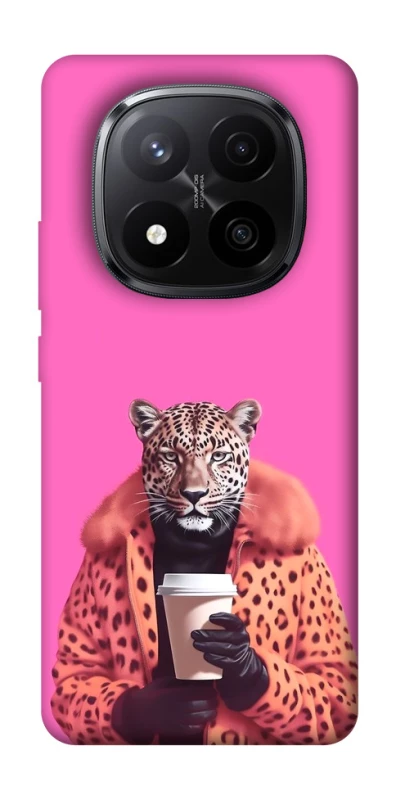 Чехол на Xiaomi Redmi Note 14 Pro+ 5G Леопард с кофе фото 1 из 1