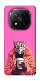 Чехол на Xiaomi Redmi Note 14 Pro+ 5G Леопард с кофе фото 1 из 1