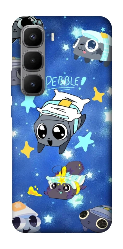 Чохол на Infinix Hot 60 Pro+ Pebble kitten stars фото 1 з 1