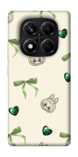 Чехол на Xiaomi Redmi Note 14 Pro 5G Labubu Green Heart фото 1 из 1