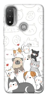 Чехол на Motorola Moto E20 Funny Pets фото 1 из 1