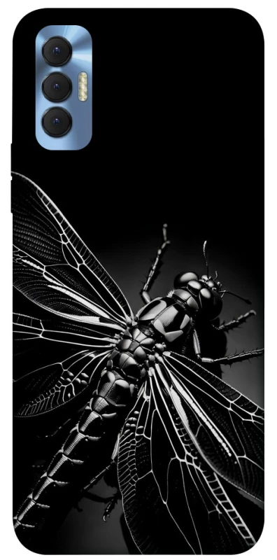 Чехол на TECNO Spark 8P Black dragonfly фото 1 из 1