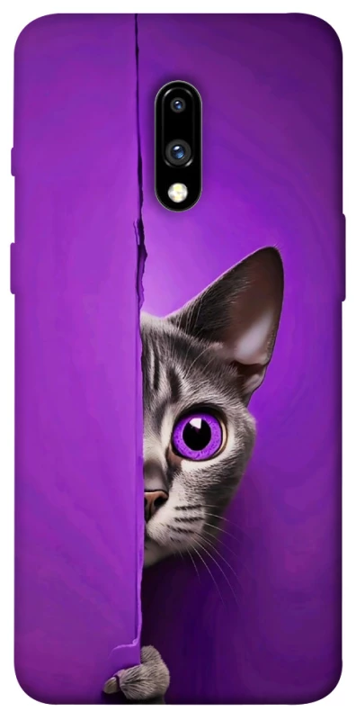 Чехол на OnePlus 7 Кот-подглядыватель фото 1 из 1