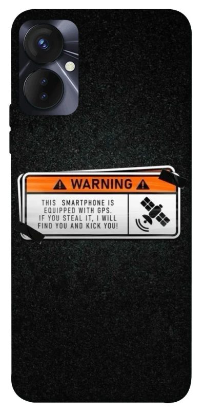 Чехол на TECNO Spark 9 Pro (KH7n) Warning фото 1 из 1