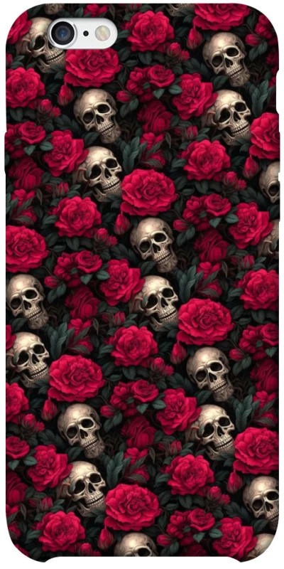 Чохол на Apple iPhone 6/6s plus (5.5") Черепа та рози фото 1 з 1