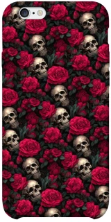 Чохол на Apple iPhone 6/6s plus (5.5") Черепа та рози фото 1 з 1