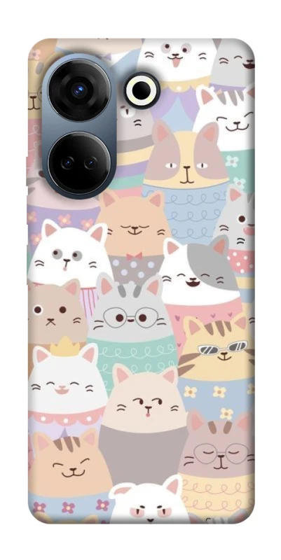 Чохол на TECNO Camon 20 Pro (CK7n) Funny Kittens ver.2 фото 1 з 1