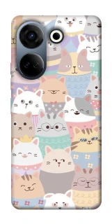 Чохол на TECNO Camon 20 Pro (CK7n) Funny Kittens ver.2 фото 1 з 1