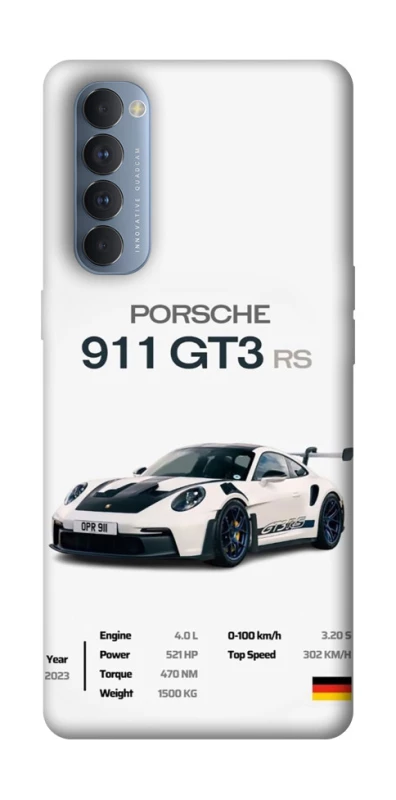 Чехол на Oppo Reno 4 Pro Porsche 911 GT3 фото 1 из 1