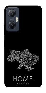 Чохол на Infinix Hot 20 5G Ukraine black map фото 1 Чохол на Infinix Hot 20 5G Ukraine black map фото 1 з 1