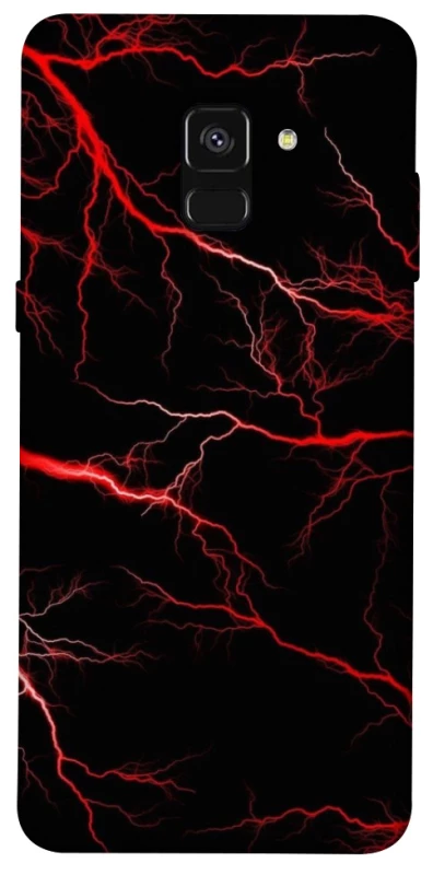 Чехол на Samsung A530 Galaxy A8 (2018) Красная молния фото 1 из 1