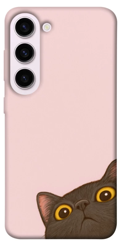 Чехол на Samsung Galaxy S23+ Peeping cat фото 1 из 1