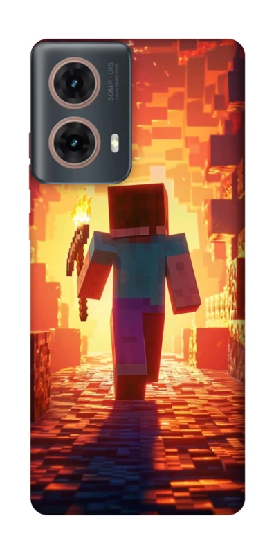 Чохол на Motorola Moto G85 Minecraft adventure фото 1 з 1