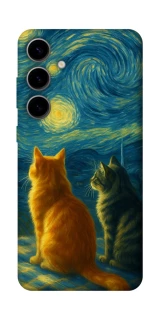 Чехол на Samsung Galaxy S25 Cats under the stars фото 1 из 1