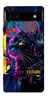 Чехол на Google Pixel 6a Cyber Cat v2 фото 1 из 1