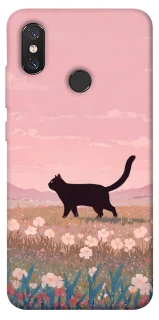 Чехол на Xiaomi Mi 8 cat on a field фото 1 из 1