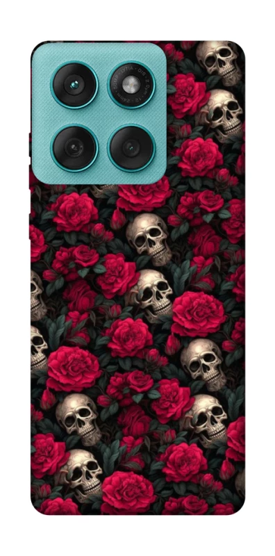 Чохол на Motorola Edge 60 Fusion Черепа та рози фото 1 з 1