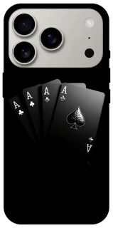 Чехол на Apple iPhone 17 Pro (6.3") Black Cards фото 1 из 1