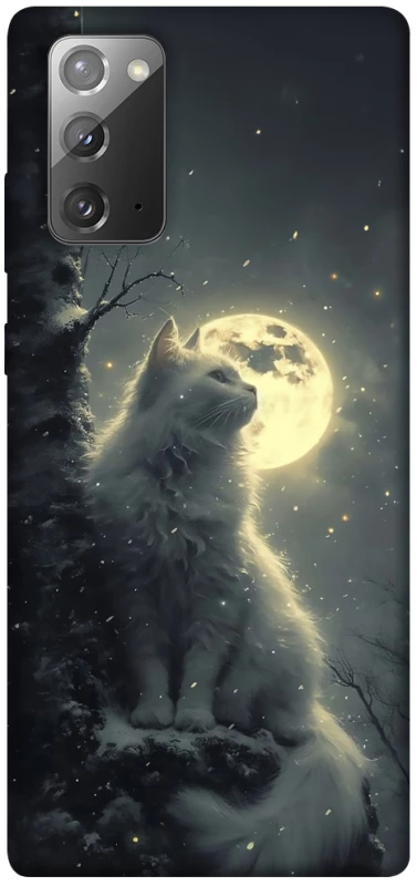 Чохол на Samsung Galaxy Note 20 Кіт під місяцем фото 1 з 1