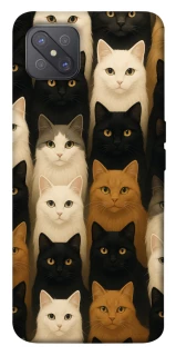Чехол на Oppo A92s Colorful Cat Collage фото 1 Чехол на Oppo A92s Colorful Cat Collage фото 1 из 1