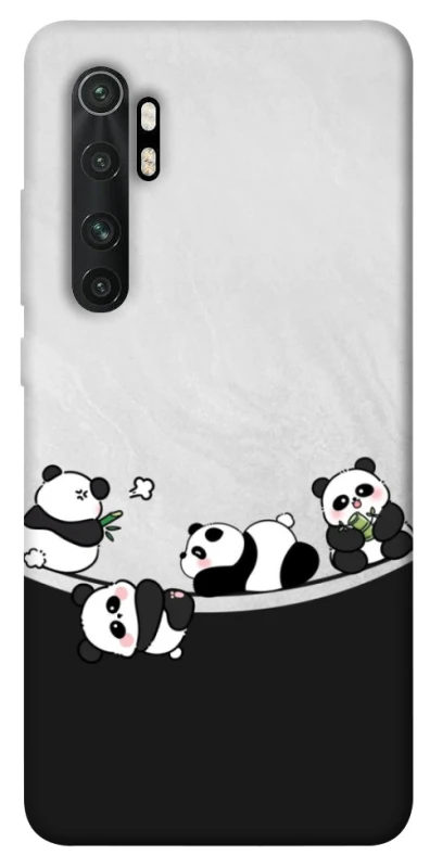 Чохол на Xiaomi Mi Note 10 Lite Four pandas фото 1 з 1