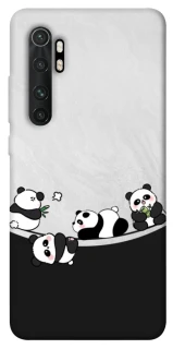 Чохол на Xiaomi Mi Note 10 Lite Four pandas фото 1 з 1