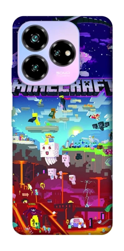 Чохол на ZTE Nubia V60 Desing Minecraft world фото 1 з 1