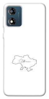 Чохол на Motorola Moto E13 Ukraine map фото 1 з 1