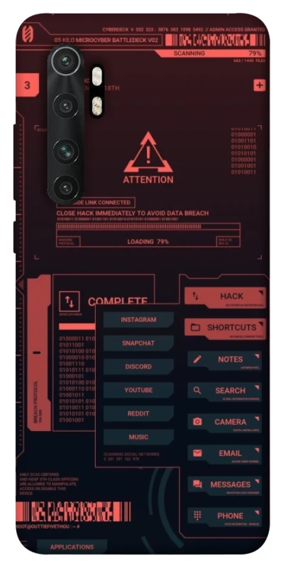 Чохол на Xiaomi Mi Note 10 Lite Attention фото 1 з 1