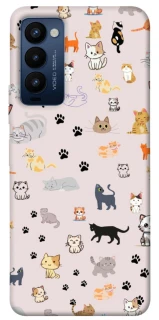 Чохол на TECNO Camon 18 Cat style ver.1 фото 1 з 1