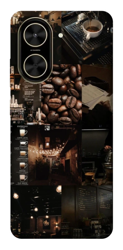 Чохол на Xiaomi Poco C71 Coffee collage ver.1 фото 1 з 1