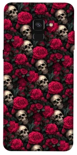 Чехол на Samsung A530 Galaxy A8 (2018) Черепа и розы фото 1 из 1