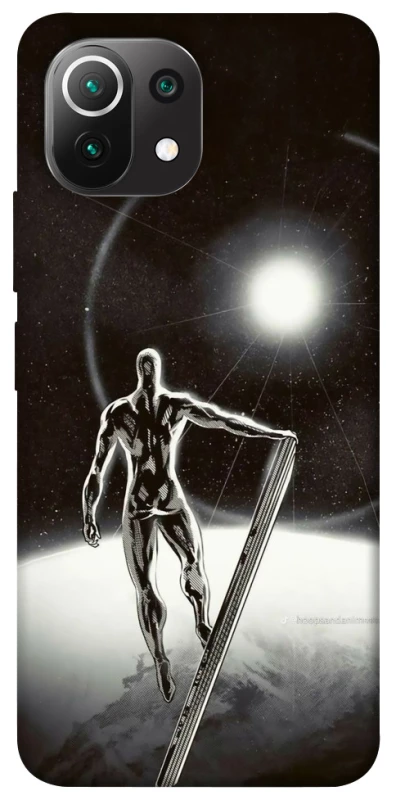 Чехол на Xiaomi Mi 11 Lite Серебряный сёрфер фото 1 из 1