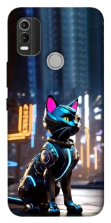 Чохол на Nokia C21 Plus Cyber cat фото 1 з 1