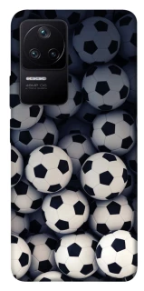 Чехол на Xiaomi Redmi K40S / Poco F4 5G Футбольные мячи фото 1 из 1