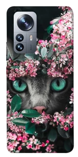 Чохол на Xiaomi 12 / 12X Кіт в квітах фото 1 з 1