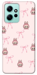 Чохол на Xiaomi Redmi Note 12 4G Pink bows and Labubus фото 1 з 1