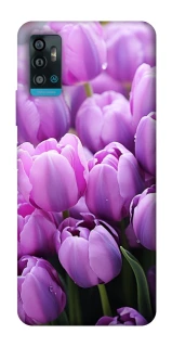 Чехол на ZTE Blade A71 Фиолетовые тюльпаны фото 1 из 1
