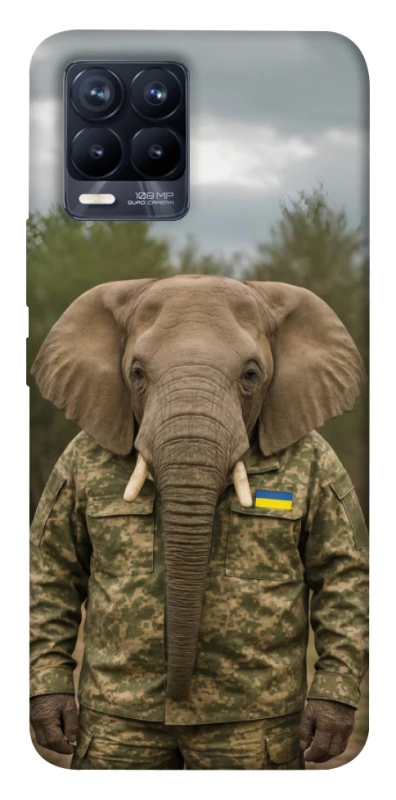 Чехол на Realme 8 Слон защитник фото 1 из 1